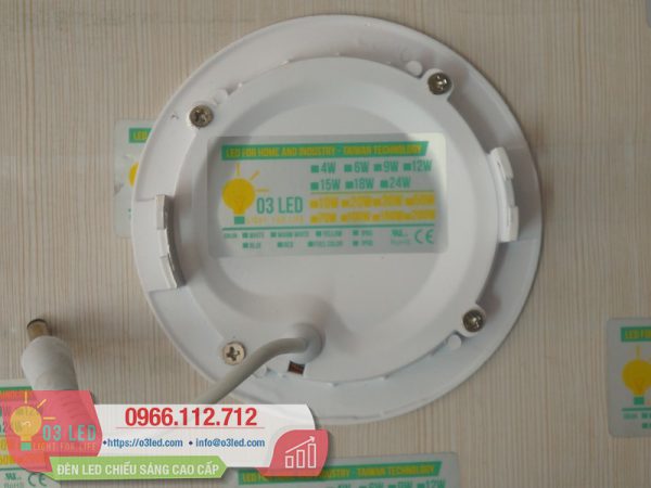 Đèn LED âm trần 4W siêu mỏng, tròn - O3PN4TV
