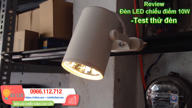 Giá Đèn LED chiếu điểm 10W COB và cách lắp đặt