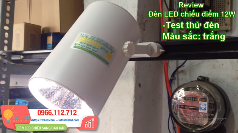 Giá Đèn LED chiếu điểm 12W COB và cách lắp đặt