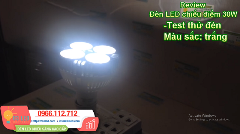 Giá Đèn LED chiếu điểm 30W T-RAY và cách lắp đặt