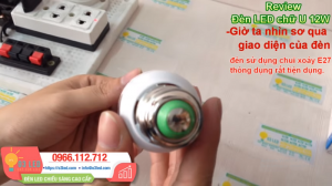 Giá Đèn LED chữ U 12W và cách lắp đặt