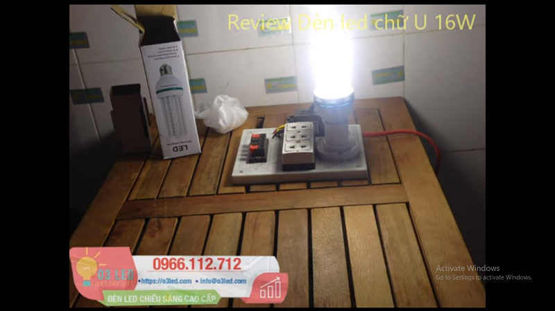 Giá Đèn LED chữ U 16W và cách lắp đặt