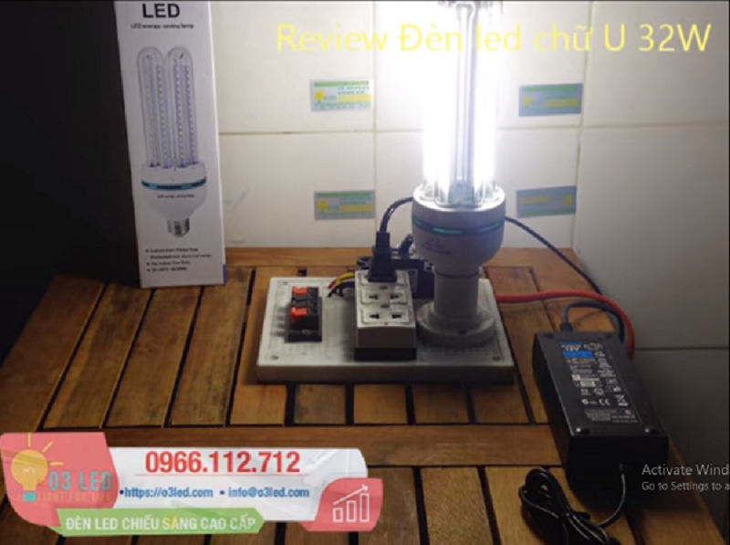 Giá Đèn LED chữ U 32W và cách lắp đặt