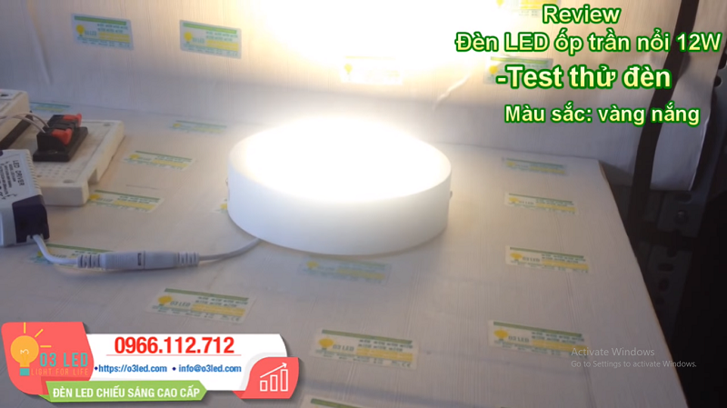 Giá Đèn LED ốp nổi 12W và cách lắp đặt