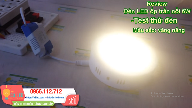 Giá Đèn LED ốp nổi 6W và cách lắp đặt