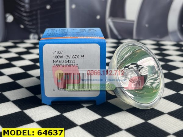 Bóng Đèn halogen Osram 64637 12V 100W GZ6.35